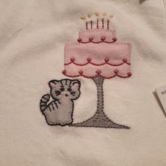 Gymboree girls size 18-24 months outlet kitten with cake short sleeve shirt New - Picture 2 of 5